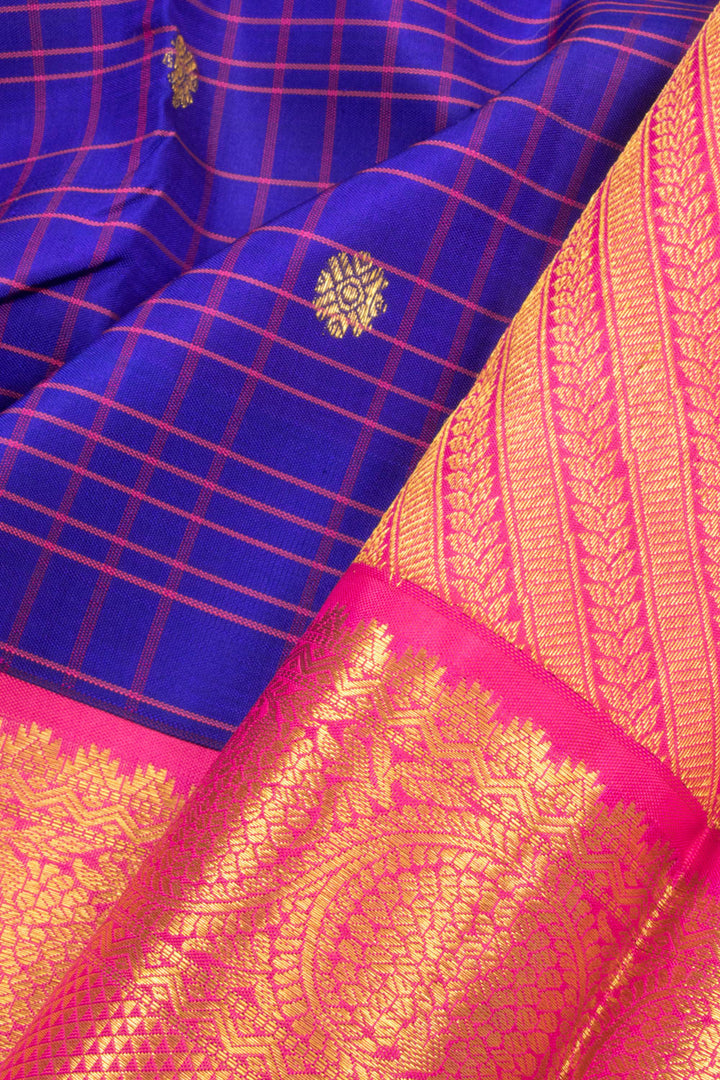 Purple Korvai Kanjivaram Silk Saree 10070641