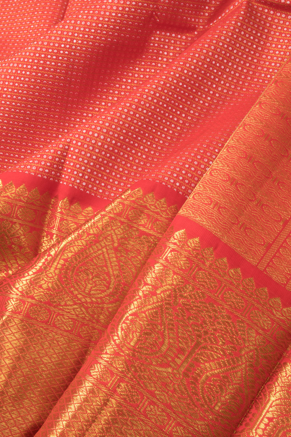 Husker Red Bridal Kanjivaram Pure Zari Silk Saree 10073939