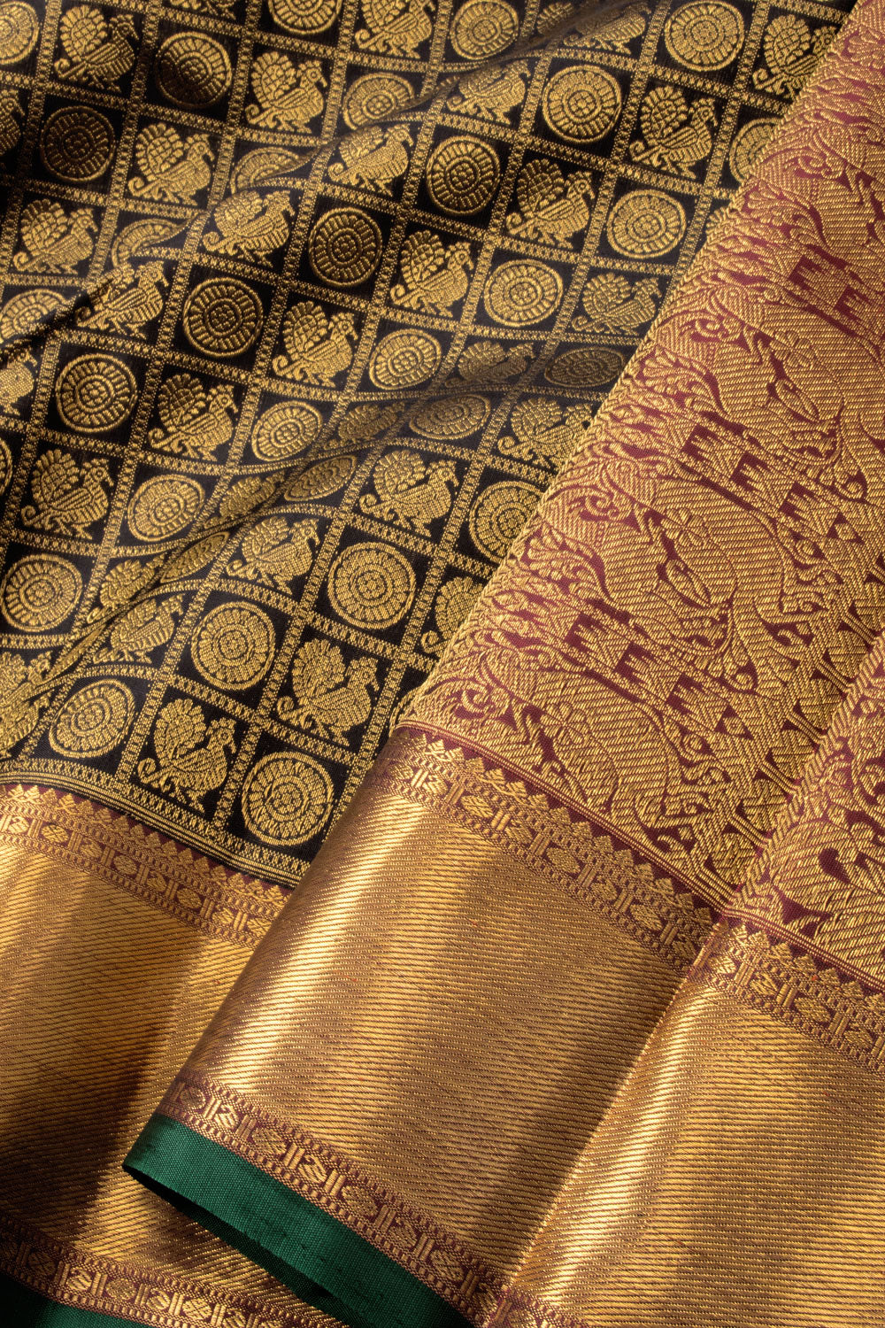 Snuff Brown Bridal Kanjivaram Pure Zari Silk Saree 10073962