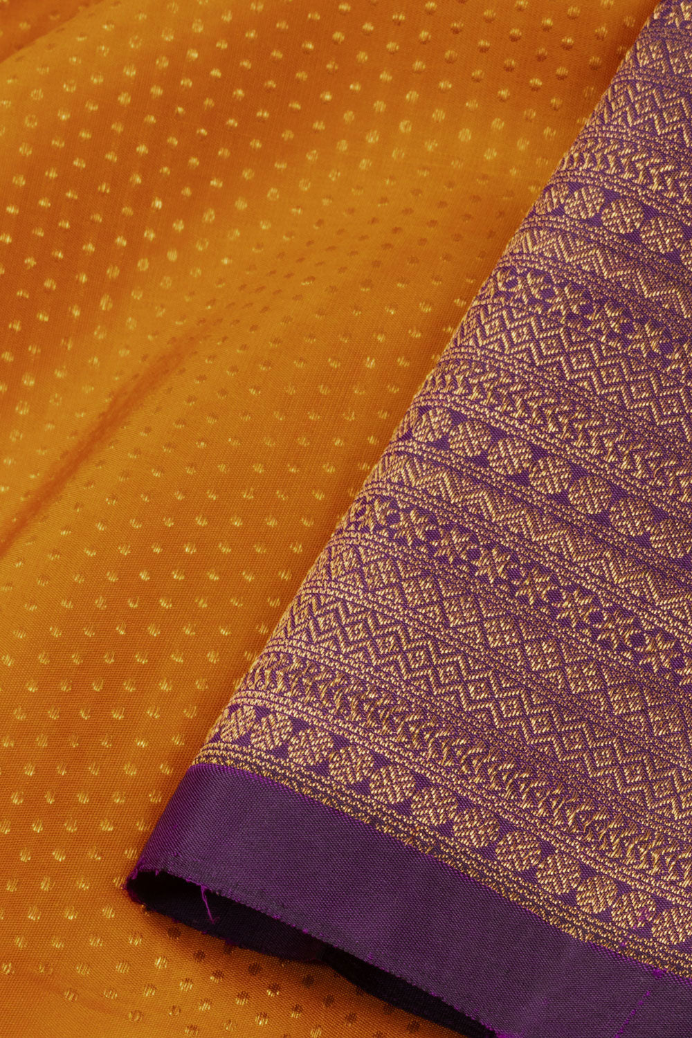 Mustard Yellow Handloom Kanjivaram Pure Silk Saree 10073816