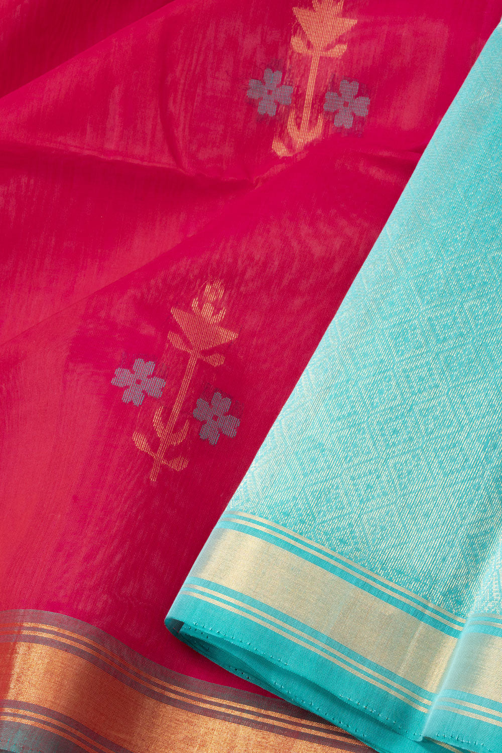 Pink Handloom Kovai Silk Cotton Saree 10073775