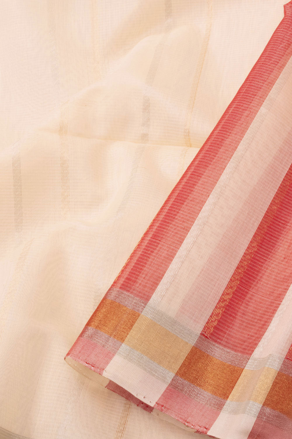 Beige Handloom Kovai Silk Cotton Saree 10073777