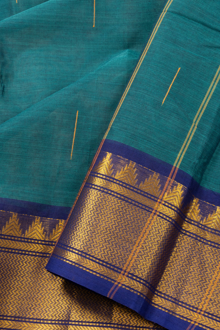 Green Handloom Chettinad Cotton Saree 10072601