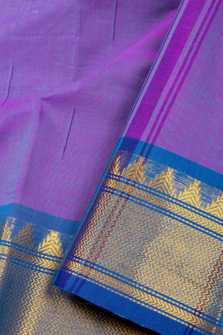 Violet Handloom Chettinad Cotton Saree 10072607