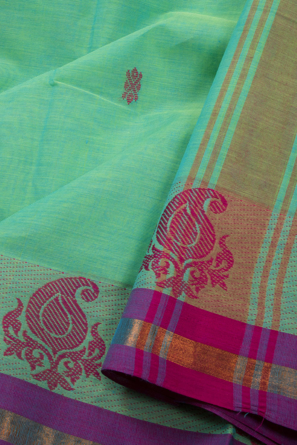 Green Handloom Chettinad Cotton Saree 10072610