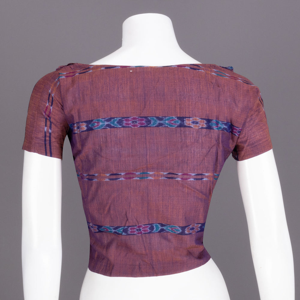 Purple Handcrafted Odisha Ikat Crop Top