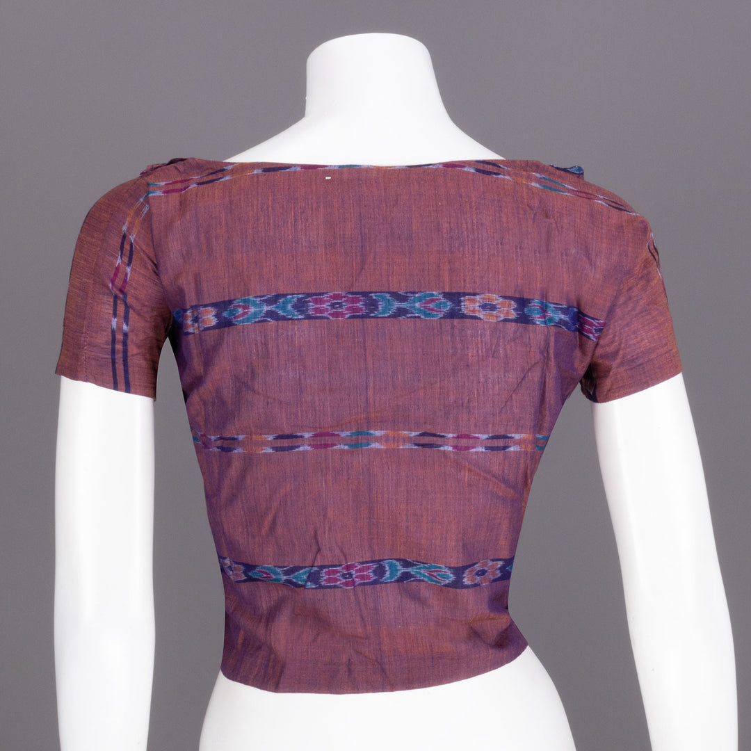 Purple Handcrafted Odisha Ikat Crop Top