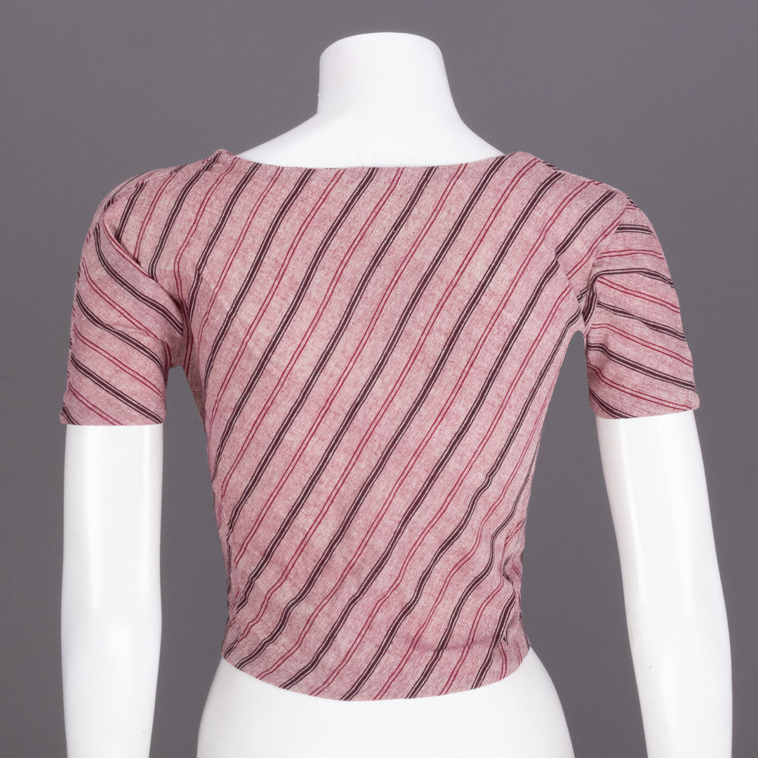 Maroon Handcrafted Woven Crop Top