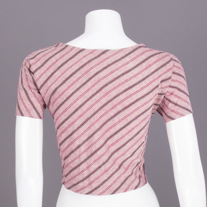 Maroon Handcrafted Woven Crop Top 