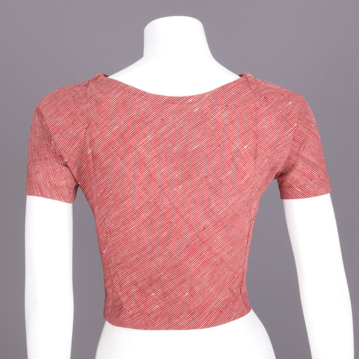 Maroon Handcrafted Woven Crop Top