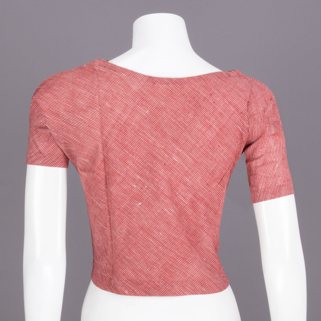 Maroon Handcrafted Woven Crop Top