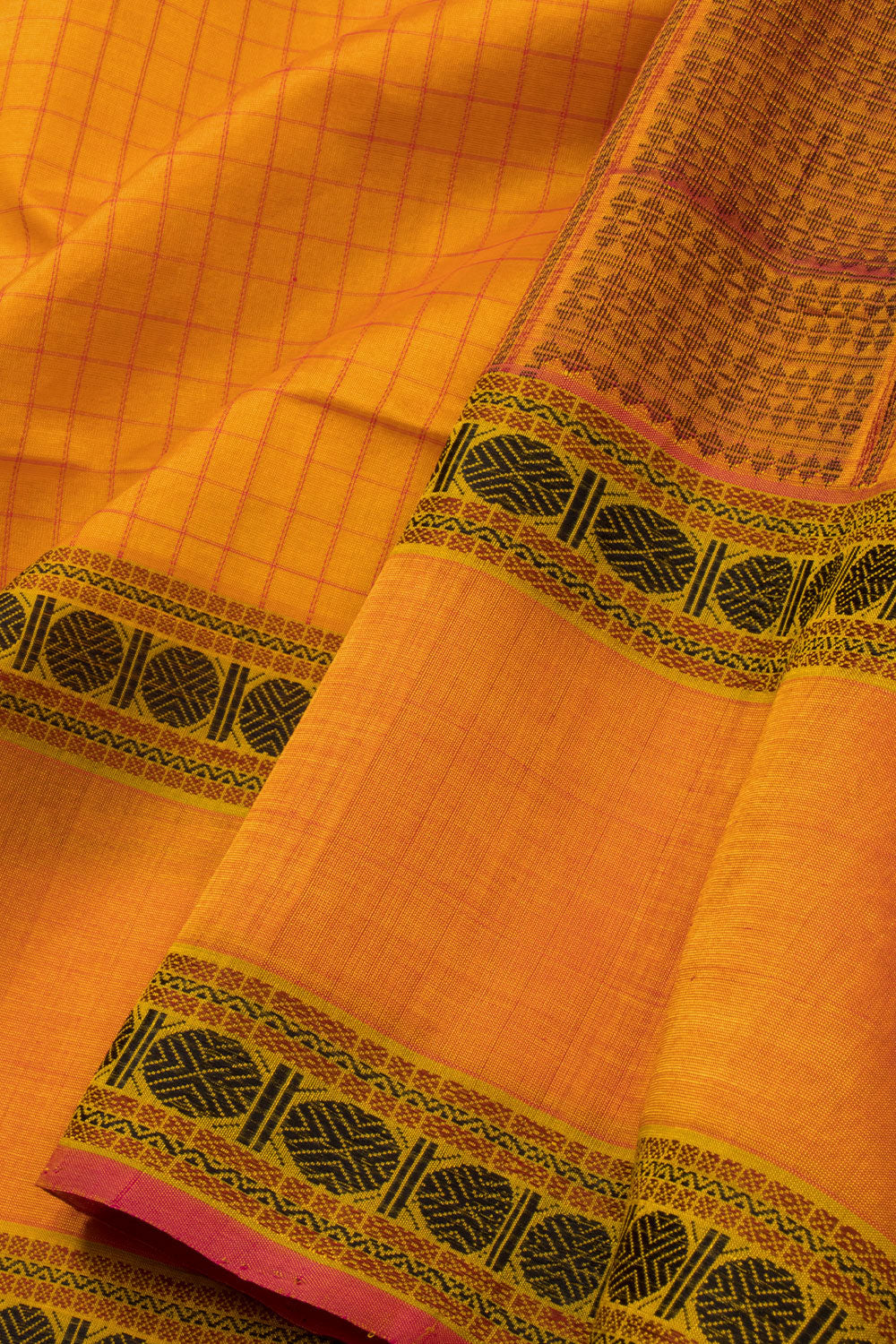 Yellow Handloom Kanchi Silk Cotton Saree 10073558