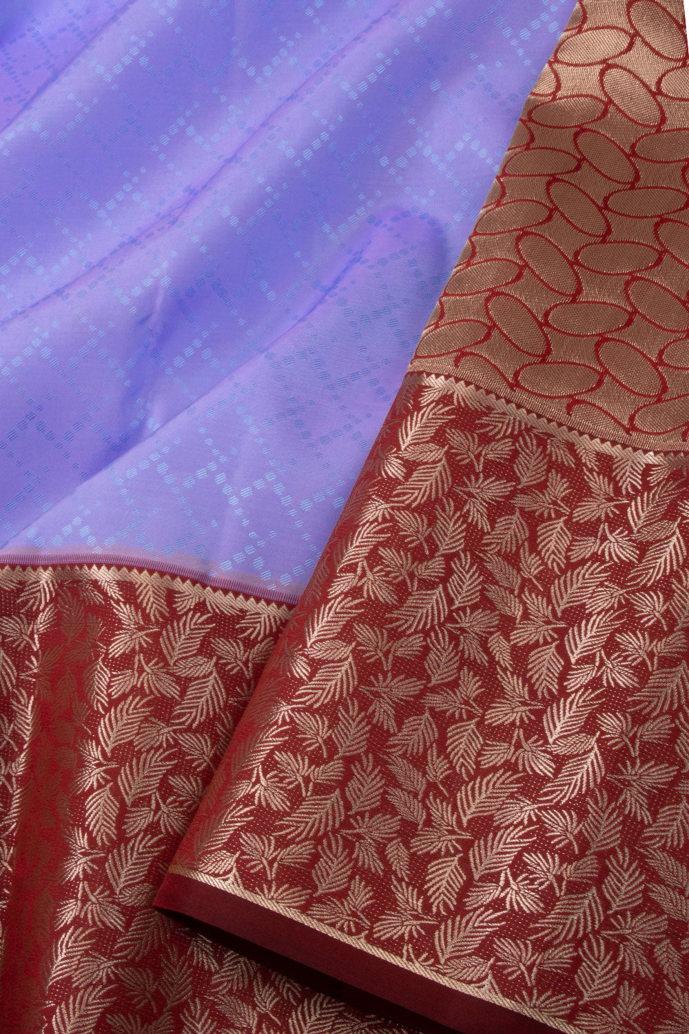 Purple Handloom Kanjivaram Silk Saree 10073825