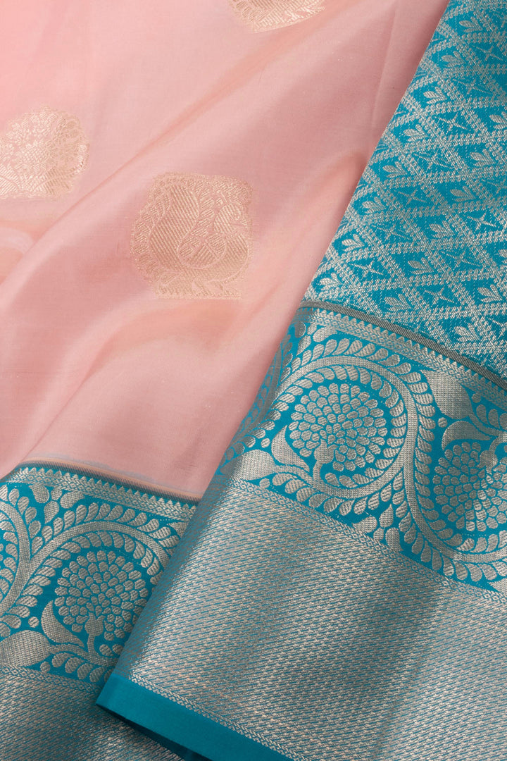 Pink Handloom Kanjivaram Silk Saree 10073831