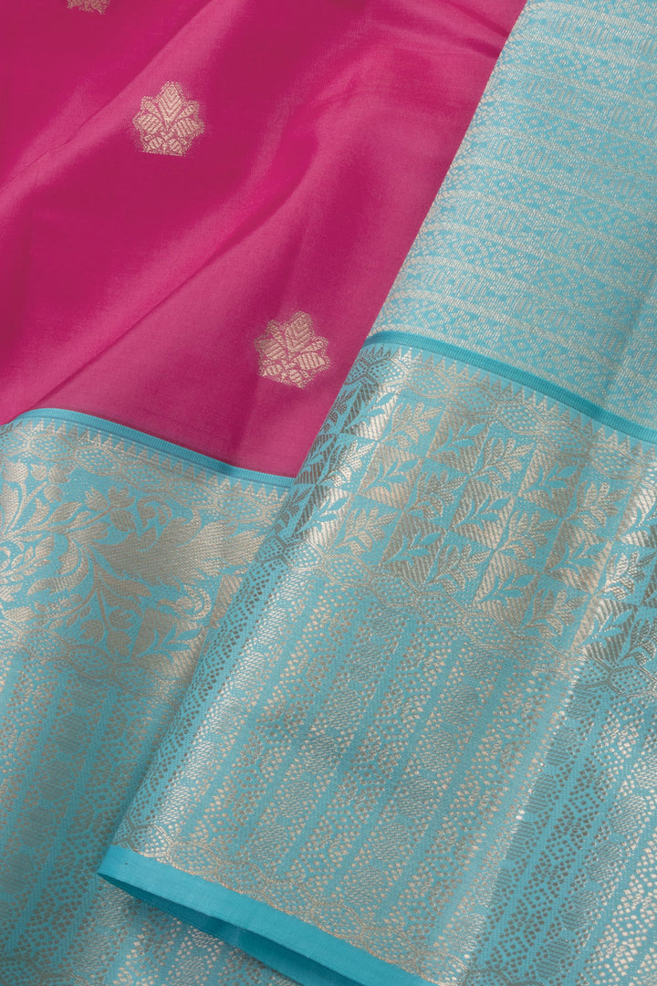 Pink Handloom Kanjivaram Silk Saree 10073833