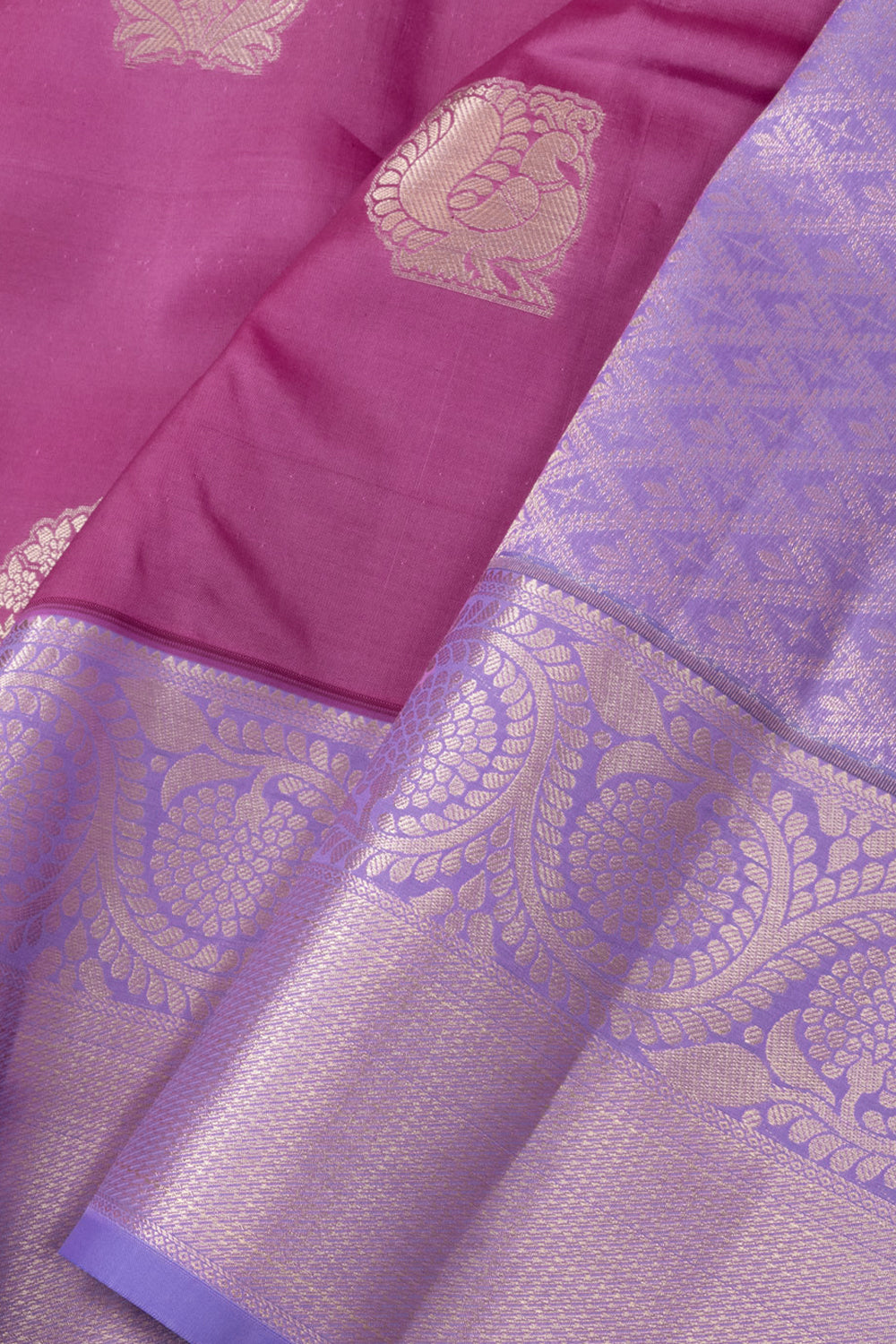 Magenta Handloom Kanjivaram Silk Saree 10073834