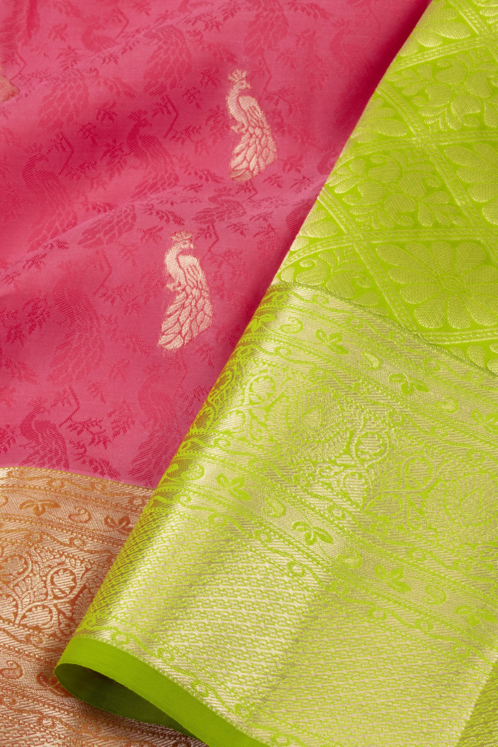 Pink Handloom Kanjivaram Silk Saree 10073841