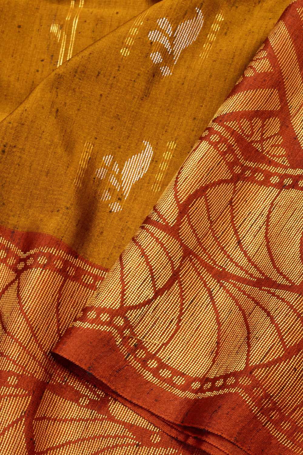 Mustard Yellow Jute Weave Kanjivaram Silk Saree 10073842