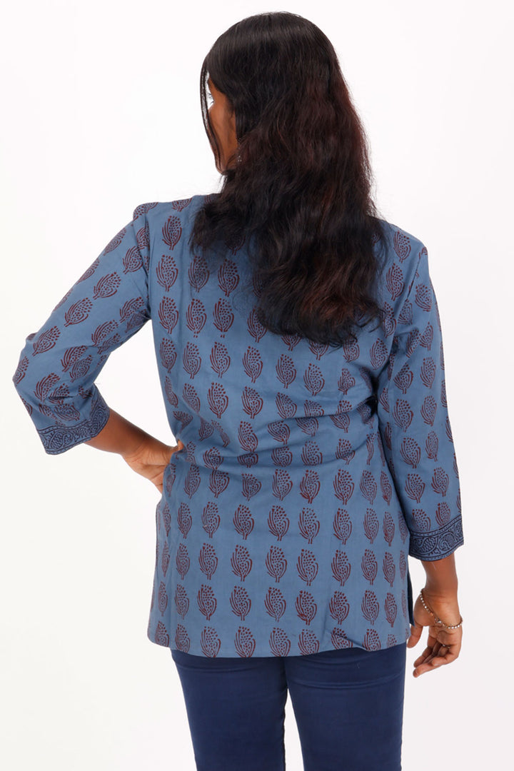 Blue Bagh Printed Cotton Kurti