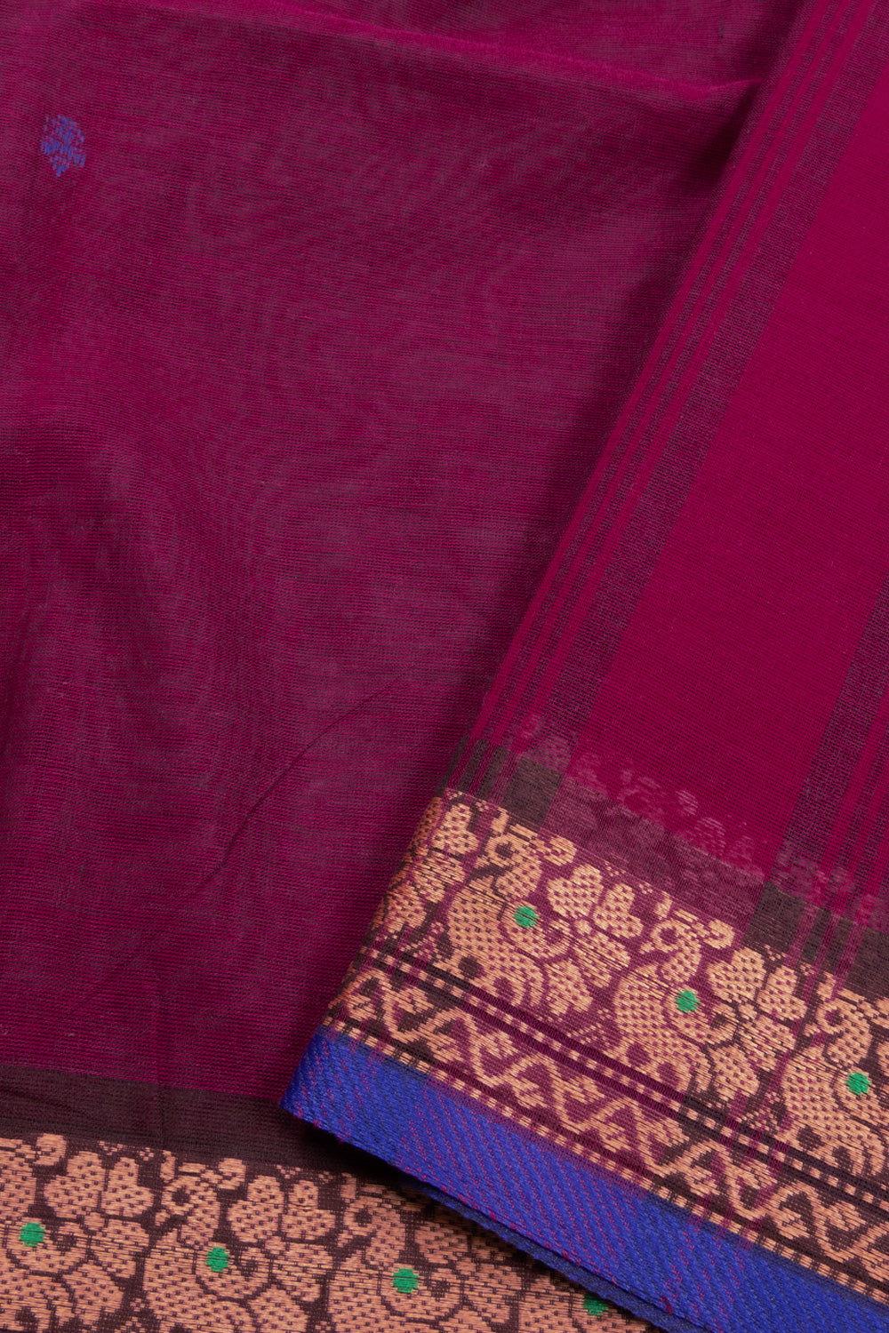 Maroon Handloom Kanchi Cotton Saree