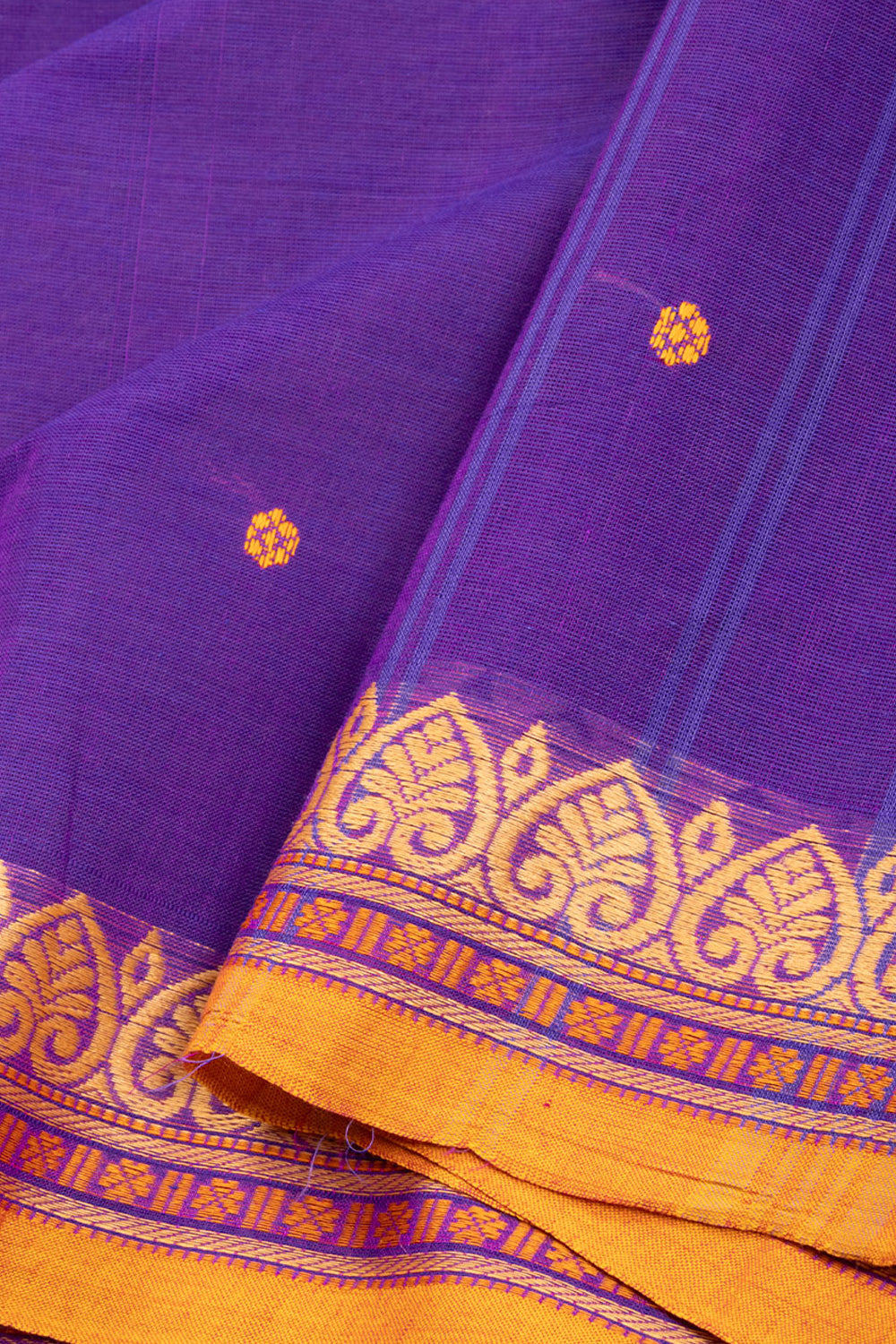 Lavender Handloom Kanchi Cotton Saree