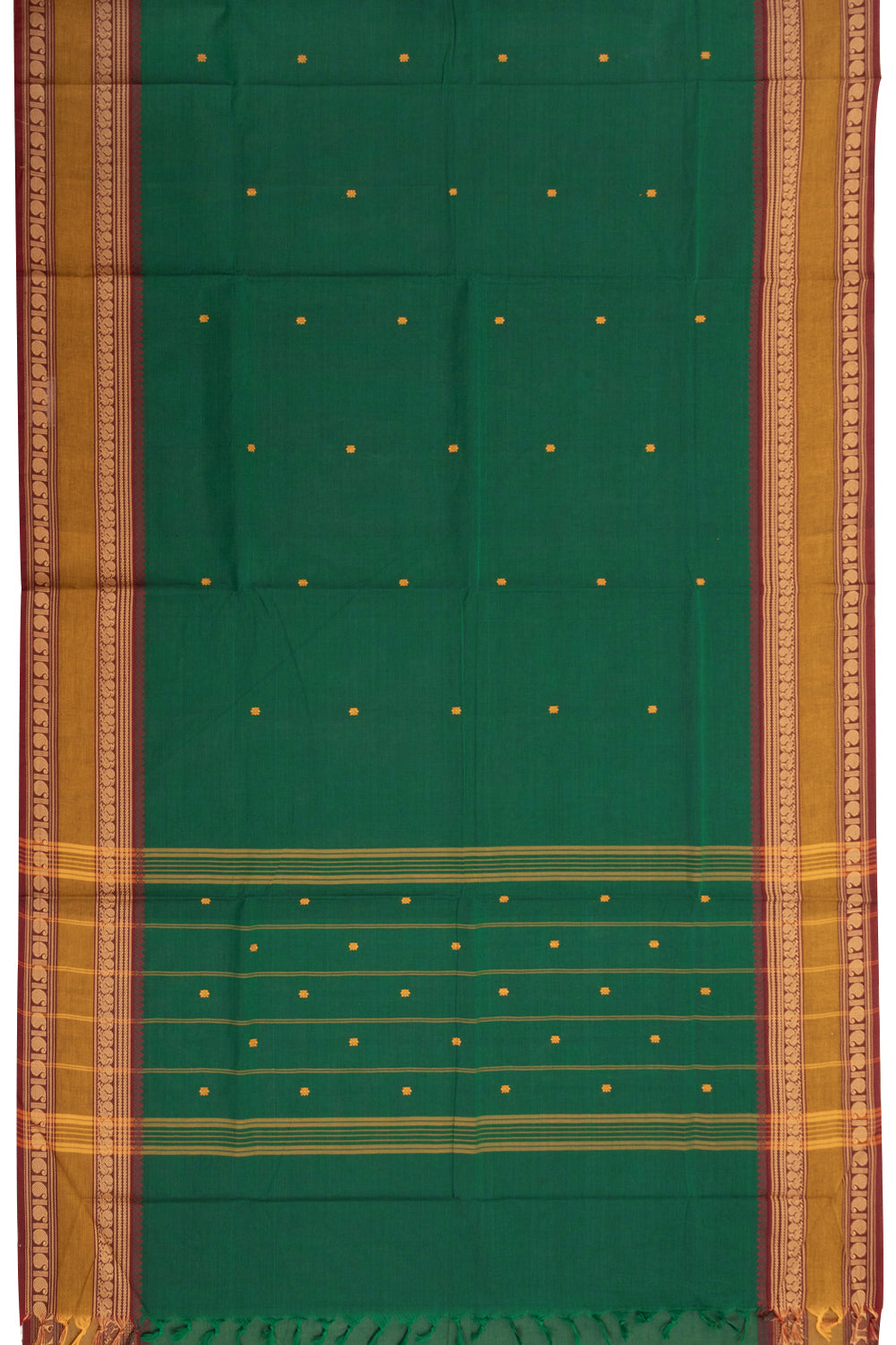 Green Handloom Kanchi Cotton Saree