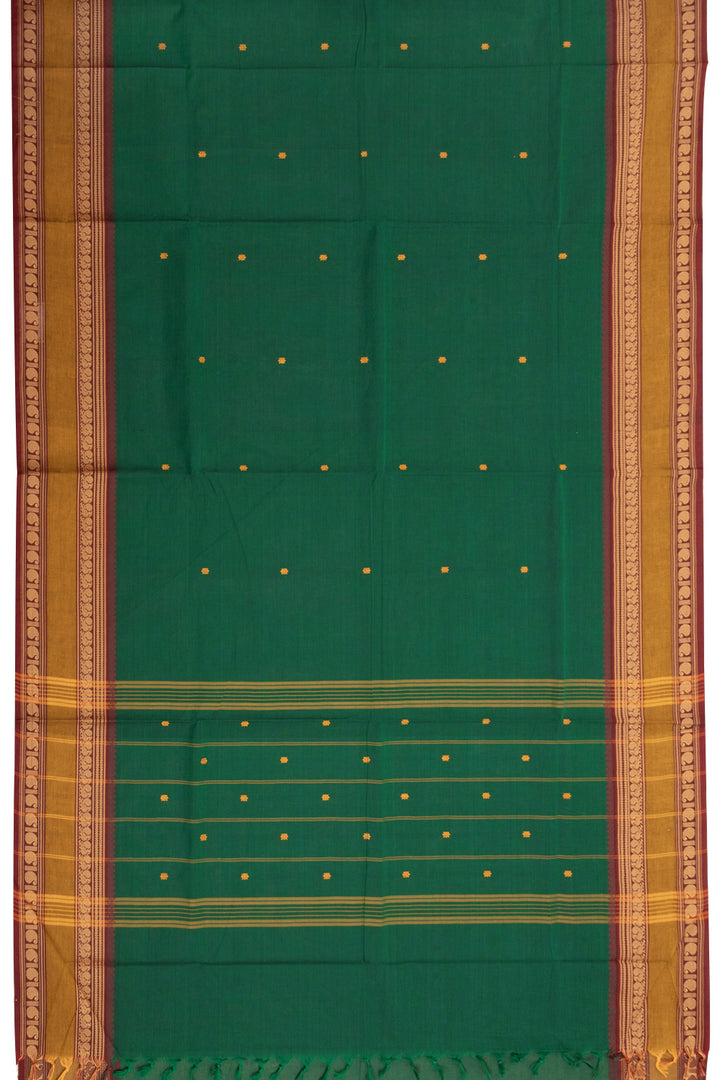 Green Handloom Kanchi Cotton Saree