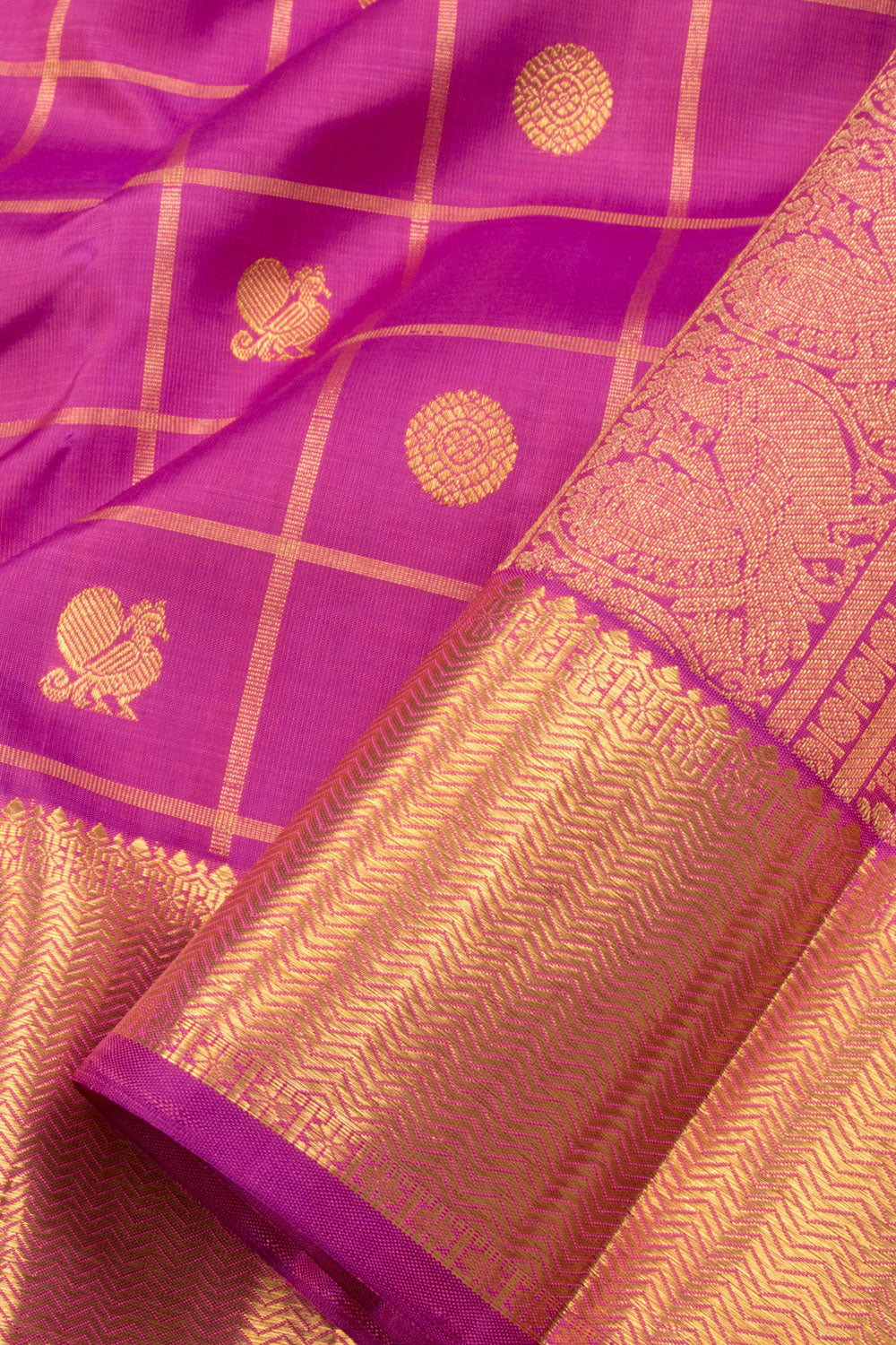 Pink Bridal Kanjivaram Silk Saree 10070607