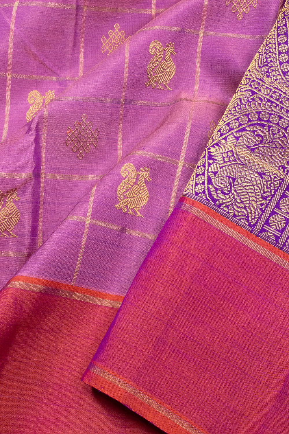 Purple Kanjivaram Silk Saree 10070620