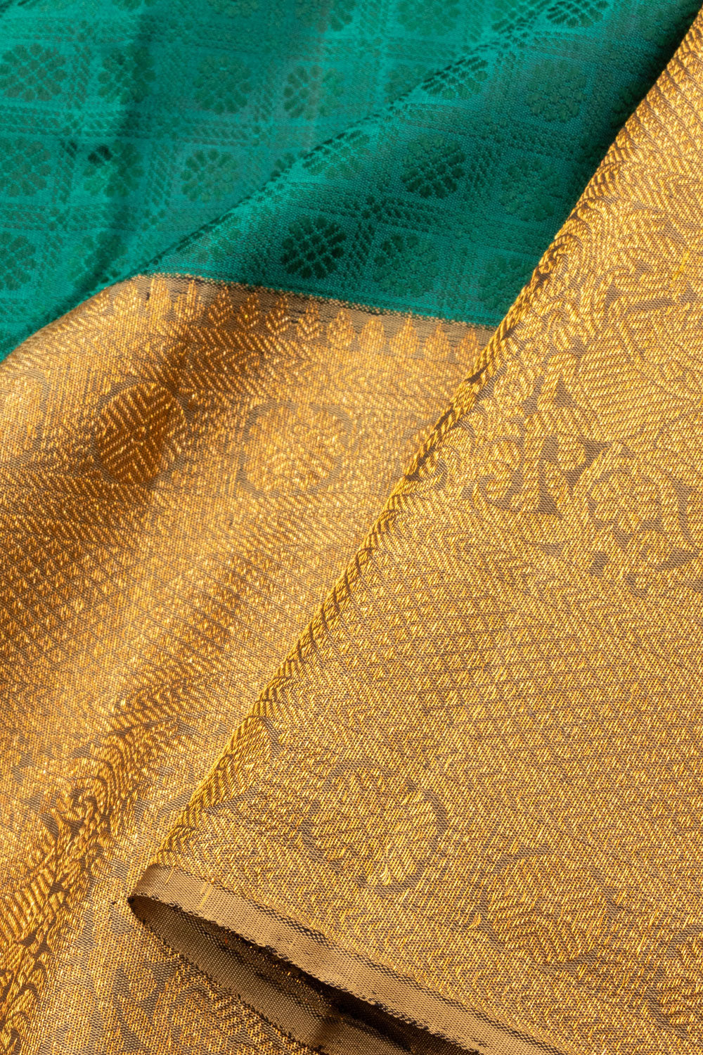 Green Jacquard Bridal Kanjivaram Silk Saree 10070635