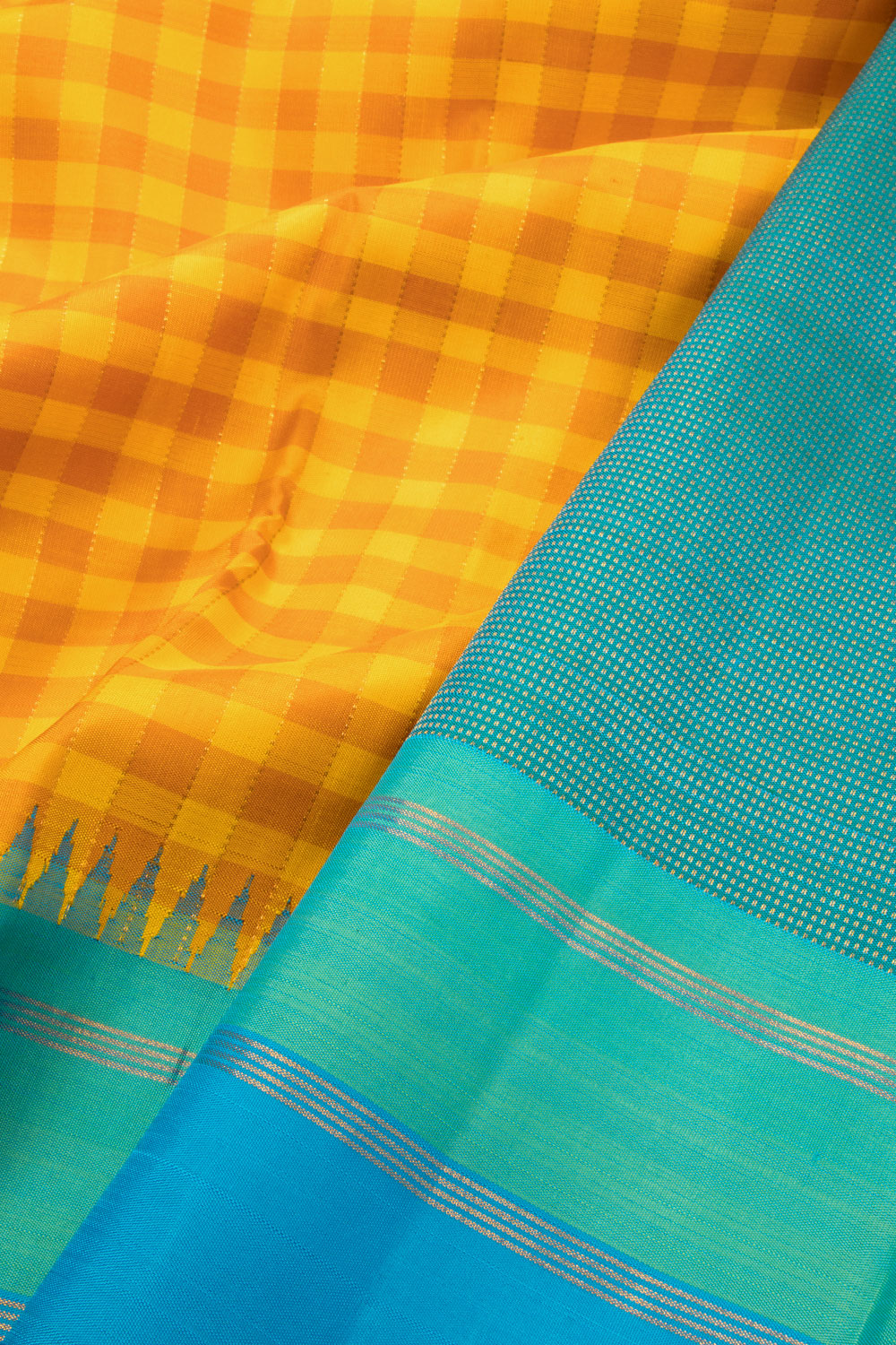 Yellow Handloom Kanjivaram Silk Saree 