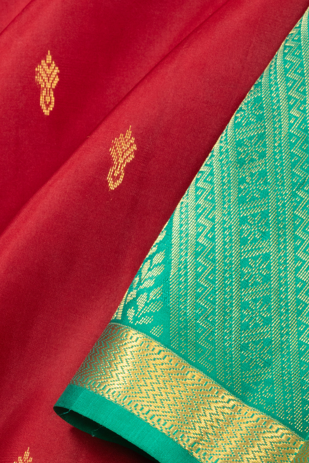 Maroon Handloom Kanjivaram Pure Silk Saree