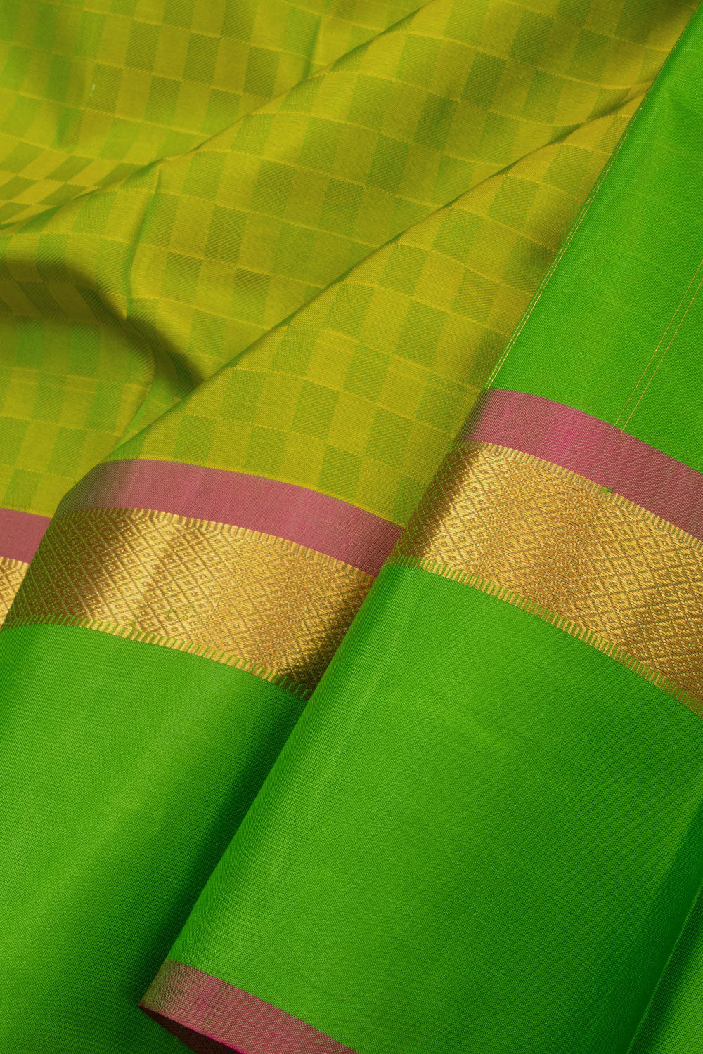 Green Handloom Kanjivaram Soft Silk Saree