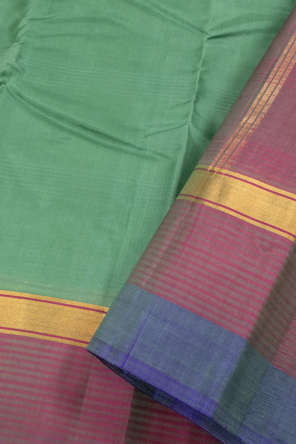 Green Handloom Pure Silk Kanjivaram Saree