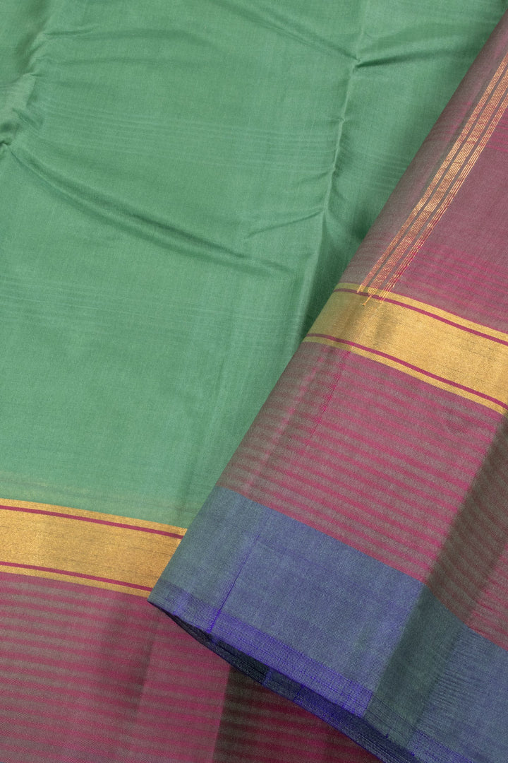 Green Handloom Pure Silk Kanjivaram Saree