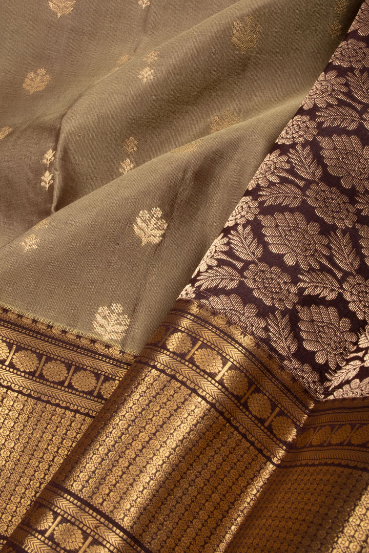 Brown Pure Silk Kanjivaram Saree 