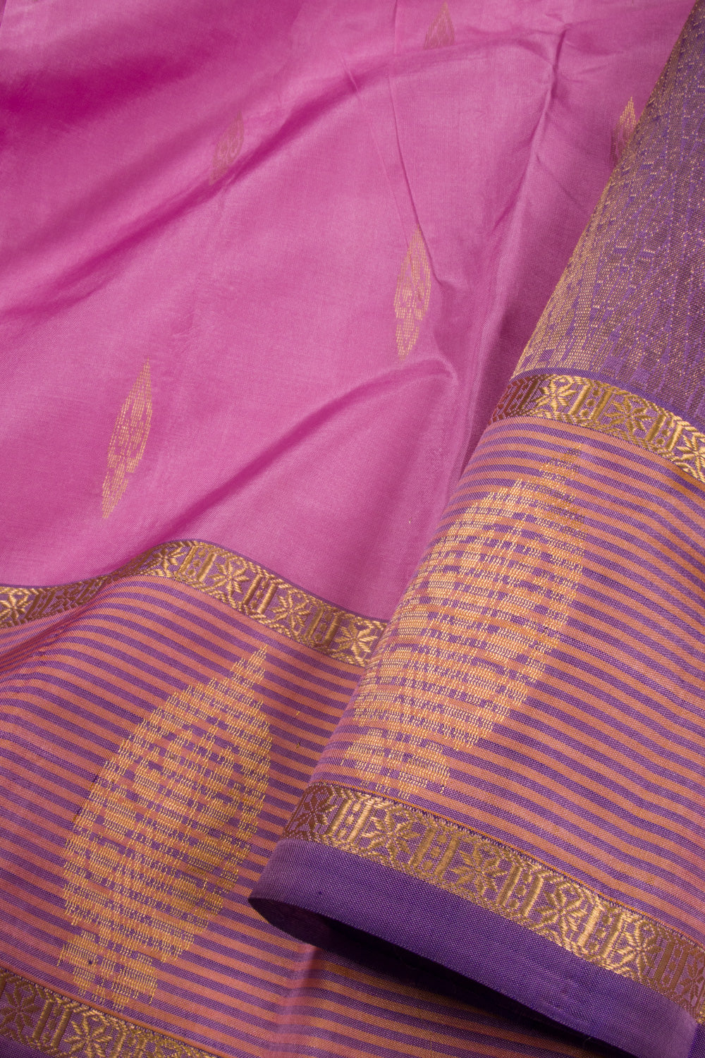 Pink Handloom Kanchipuram Pure Silk Saree 10072852