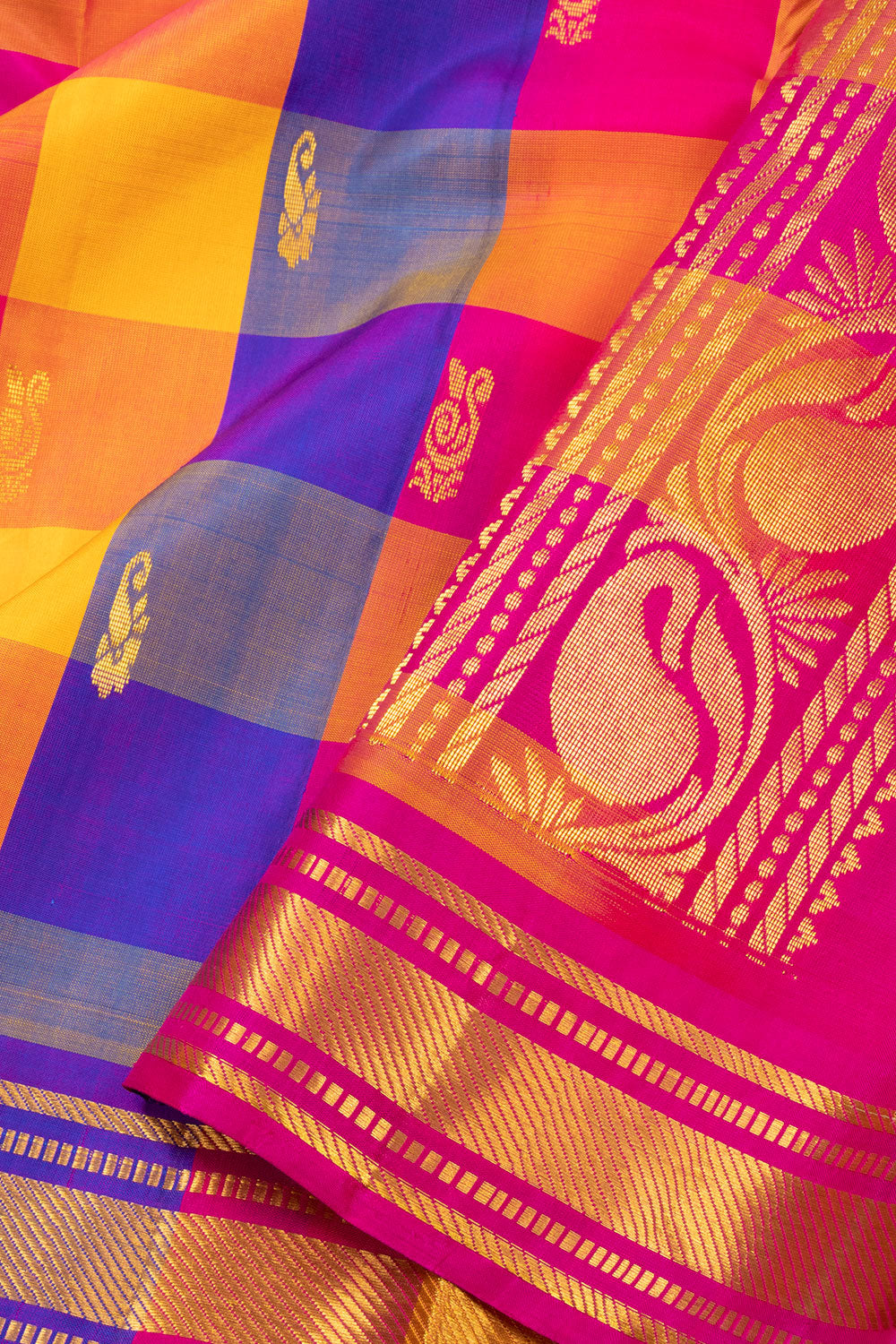 Multi Colour Light Weight Kanjivaram Pure Silk Saree 10073799