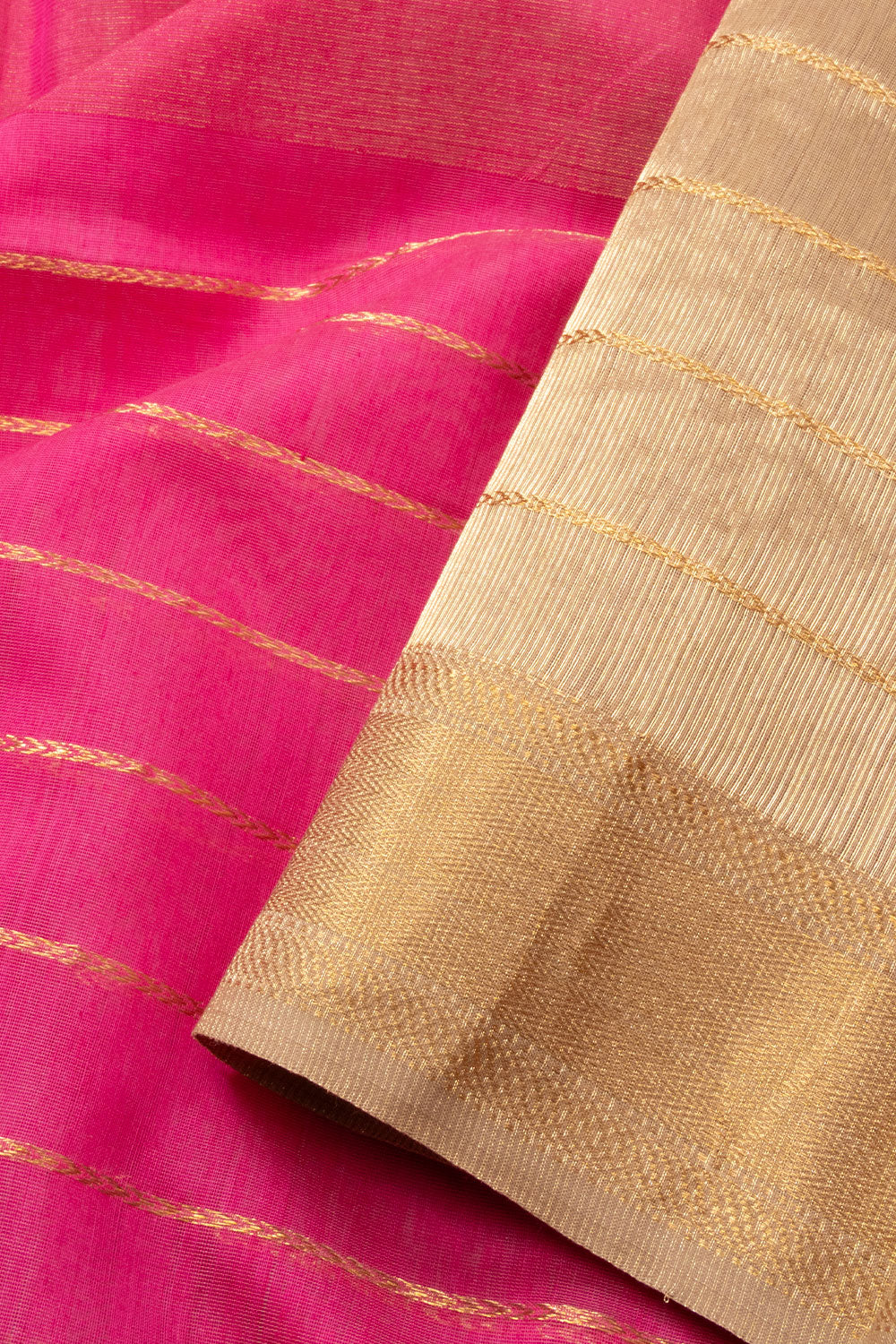 Pink Handloom Maheshwari Silk Cotton Saree 10073134