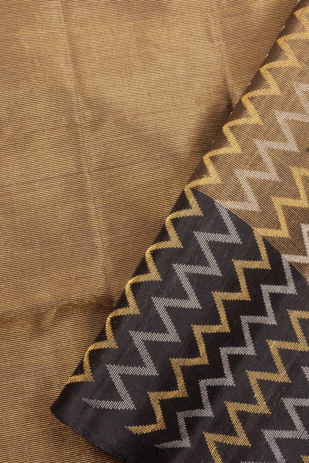 Brown Kanjivaram Tissue Soft Silk Saree