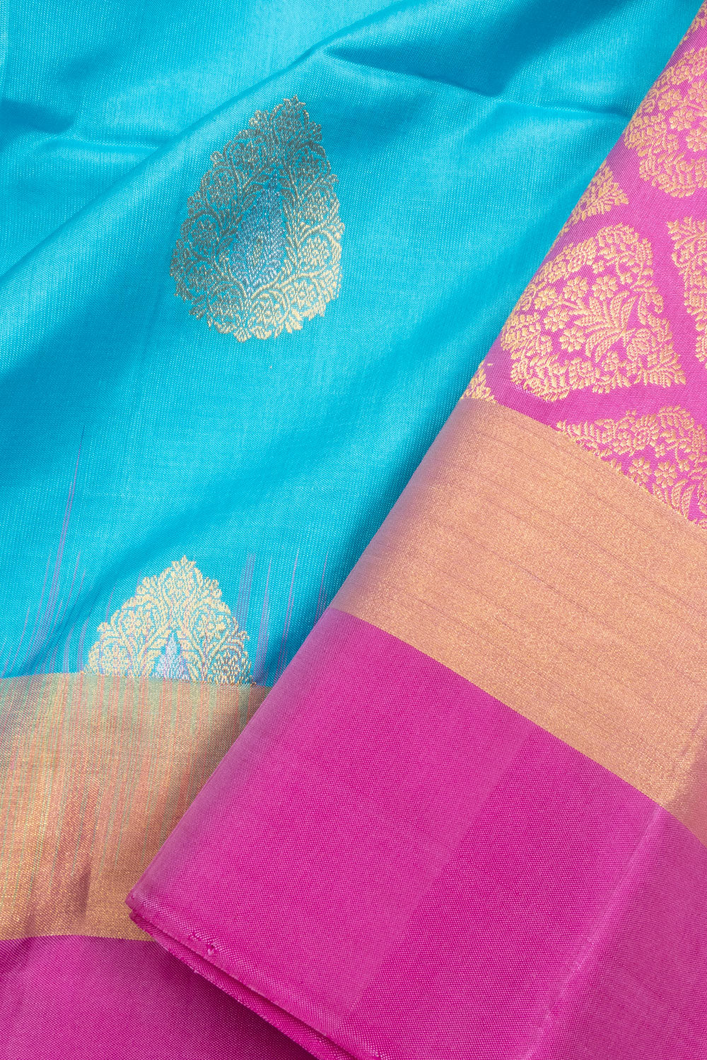 Blue Kanjivaram Soft Silk Saree