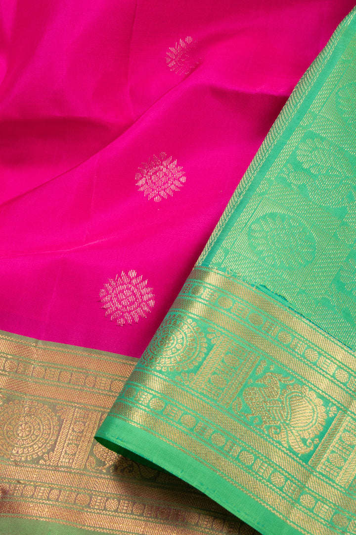 Pink Handloom Kanjivaram Soft Silk Saree 10072770