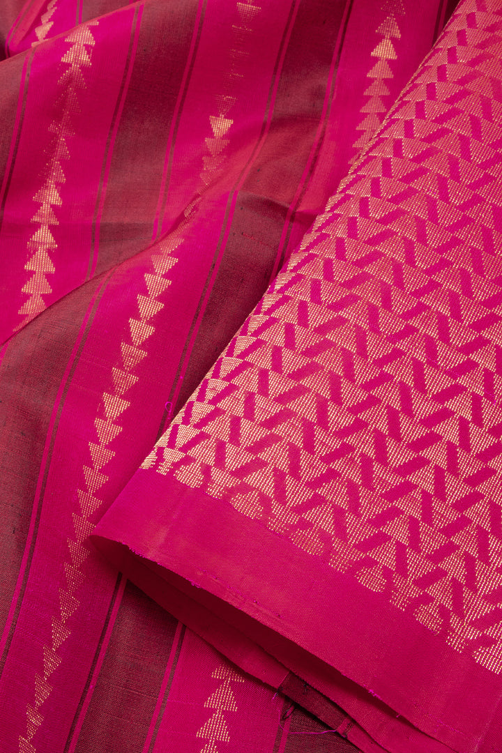 Pink Handloom Kanjivaram Soft Silk Saree 10072787