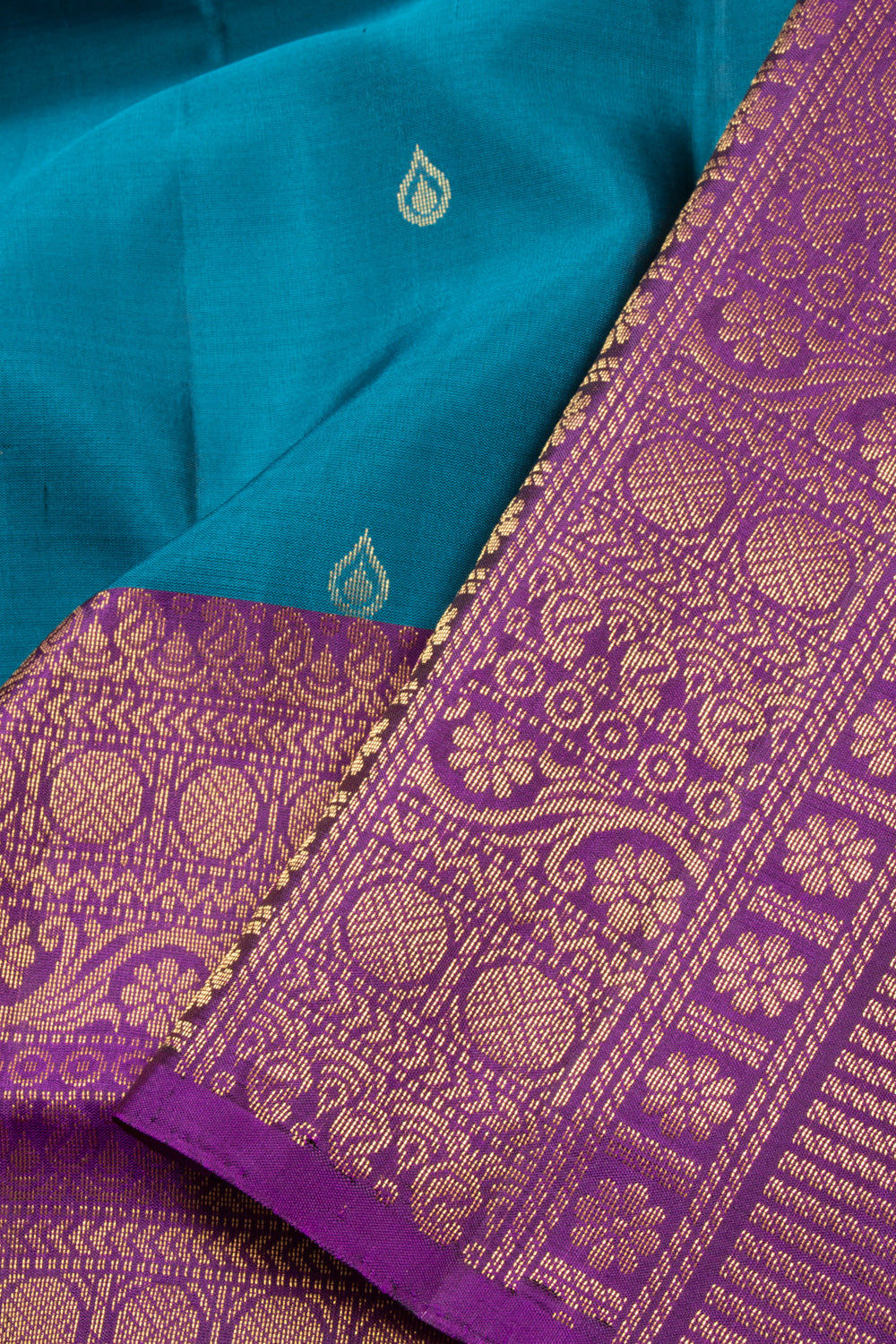 Blue Handloom Kanjivaram Soft Silk Saree 10072791