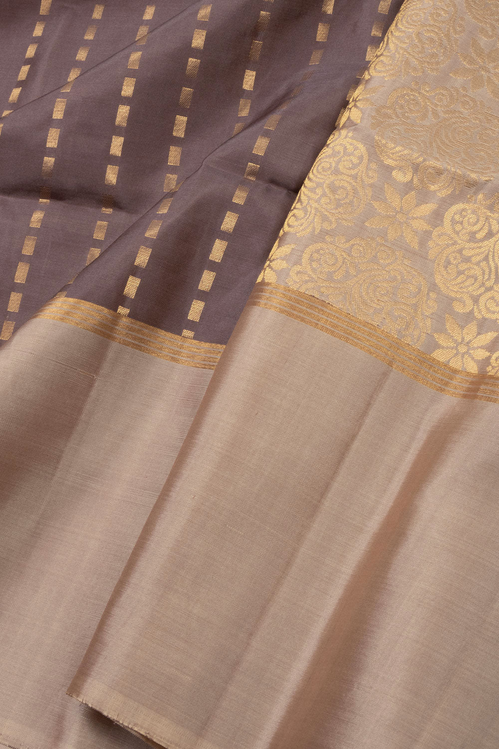 Brown Handloom Kanjivaram Soft Silk Saree 10073932