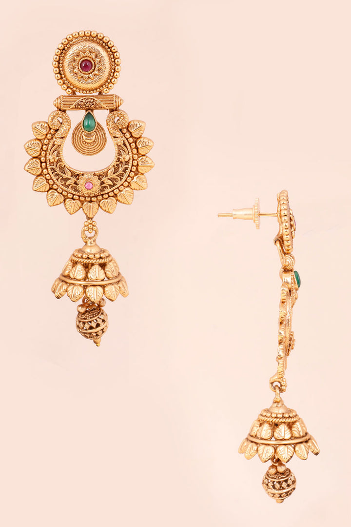 Gold Plated Jhumka Earring 