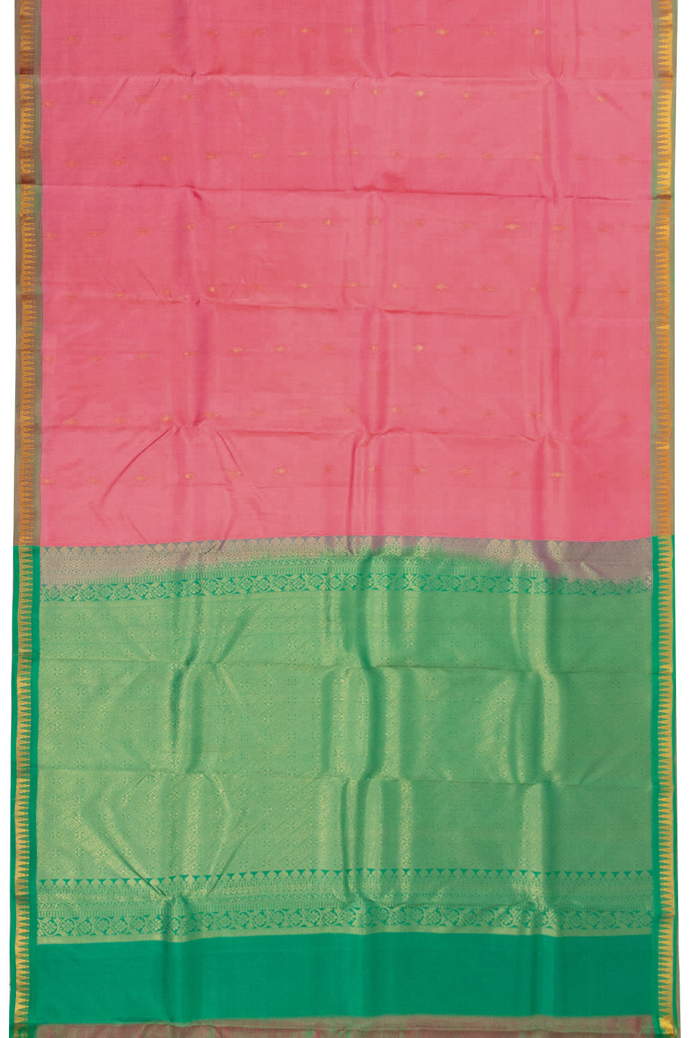 Pink Handloom Kanjivaram Soft Silk Saree