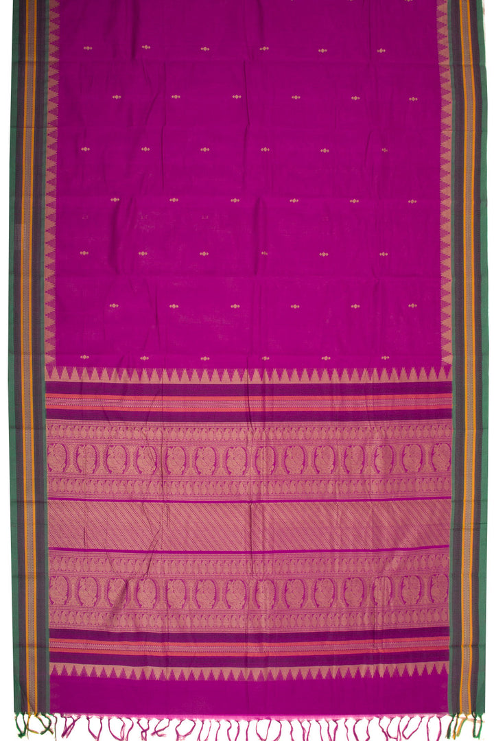 Violet Handloom Kanchi Cotton Saree 