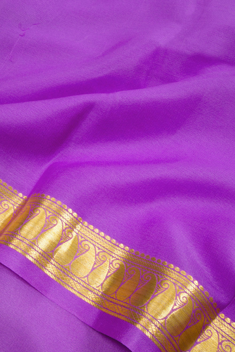 Purple Mysore Crepe Silk Saree 10062315