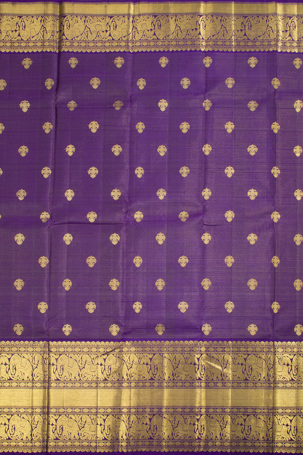 Royal Violet Pure Zari Kanjivaram Silk Saree 10062781